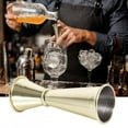thumbnail image 7 of 304 stainless steel bar wine cocktail shaker double jig bartending measuring tool accessories, bar accessories silver, rose gold, gold, black (optional), 7 of 7