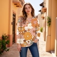 thumbnail image 5 of HLKJKLS Long Sleeve Shirts For Women Casual Long Sleeve V Neck T Shirt Polyester Spandex Spring Winter Fashion Yellow S-Xxl, 5 of 7