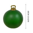 thumbnail image 3 of 24 Inch Giant PVC Inflatable Christmas Ball Ornaments, Outdoor Large Xmas Blow Ball Decorations for Christmas Themed Party Ornaments (1 PC, Deep Green), 3 of 7