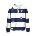 thumbnail image 4 of Cmfcve Cut Star Shirt for Women Oversized Printed Long Sleeve Pullover Sweatshirts Fashion Casual Daily Tops, 4 of 5