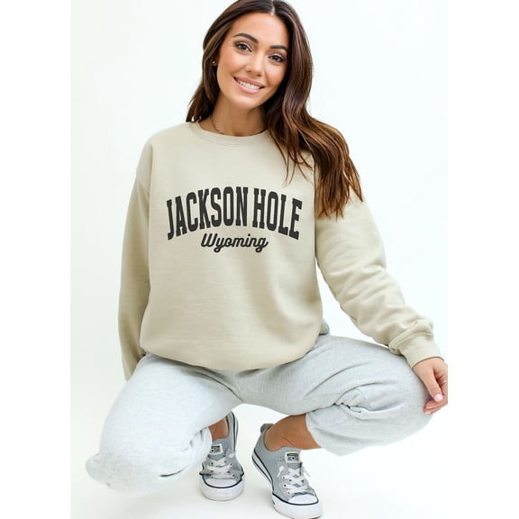 Jackson Hole Sweatshirt, Jackson Hole Wyoming Crewneck, Winter Vacation Sweatshirt, Oversized Trendy Sweatshirt, Winter Bachelorette Sweater All Size S-5Xl