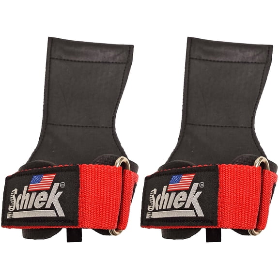 Schiek Sports Model 1900 Ultimate Grip Weight Lifting Straps - Small - Red