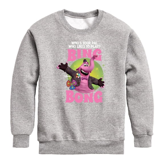 Inside Out - Your Friend Bing Bong - Toddler And Youth Crewneck Fleece Sweatshirt