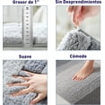 thumbnail image 3 of Tapete para Baño Bluelander de Microfibra, Antideslizante con Suela TPR, Gris Claro, 3 of 5