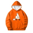 thumbnail image 2 of MKOSPLRT 3-14 Years Girls' Halloween Hoodie Kids Halloween Light Fleece Sweatshirts Spooky Season Graphic Pullover Tops with Pocket, 2 of 10