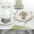 thumbnail image 5 of Thirstystone Floral Faith 4-Pack Round Stone Coasters, 5 of 7