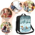 thumbnail image 5 of Logiee Gnome And Red Fox Fishing Print Insulated Lunch Bag for Women/Men, Reusable Lunch Box for Office Work School Picnic Beach,Leakproof Freezable Cooler Bag with Shoulder Strap, 5 of 7