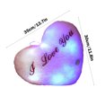 thumbnail image 3 of HOARBOEG Luminous Heart Shaped Throw Pillow - 13.8 Inch Glow in The Dark Valentine's Day Gift for Wife, Husband - Romantic Cushion for Couples, 3 of 6