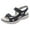 Black, variant on Women's Hiking Sandals Athletic Sport Summer Beach Water Shoes Quick Drying Slip on Sandal