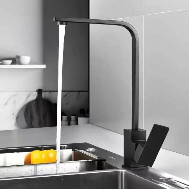 Grifo de cocina contemporáneo, superficie anticorrosión con funcionamiento suave, mezclador de agua fría y caliente, control de una sola palanca fácil de usar