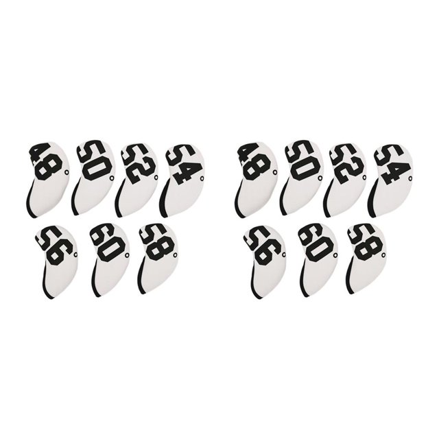 Sonducket 7 Uds. Funda protectora de cuña para cabeza de palo de Golf Blanco 2piezas