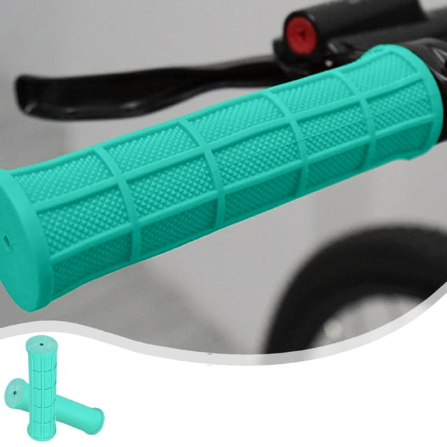 Puños Ergonómicos de Goma para Manillar de Bicicleta - 22,2 Mm Antideslizantes | Agarre Suave y Cómodo para Bicicletas de Montaña, Carretera y Bmx | Juego de 2 (Negro | Verde Menta | Rojo | Naranja)