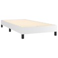 thumbnail image 2 of vidaXL Bed Frame White 100x190 cm Twin Faux Leather, 2 of 5