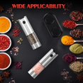 thumbnail image 5 of Electric Salt and Pepper Grinder- Automatic Battery Pepper Mill Shakers Kitchen Essentials for New Home Adjustable Coarseness Upgraded Larger Capacity with Led for Housewarming Gifts, 5 of 5