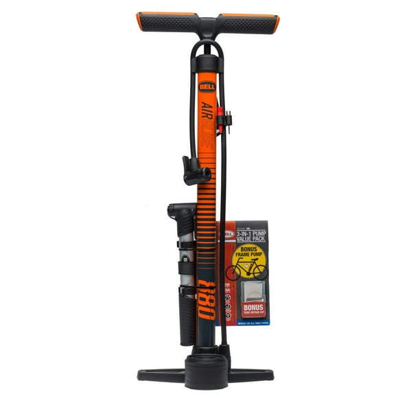 Bell Sports Air Glide 880 Floor Pump Value Pack