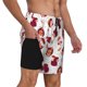thumbnail image 2 of Balery Cartoon Hedgehogs Bañador para hombre, shorts de playa de secado rápido con entrepierna y forro de compresión-Large, 2 of 6
