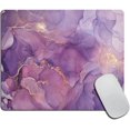 thumbnail image 1 of Purple Marble Gold Pattern Mouse Pad Elegant Texture for Office Computers & Laptops NonSlip Rubber Base Stylish and Functional Gaming Mouse Pad Ideal for Home and Office (9.5"x7.9"), 1 of 1