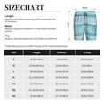 thumbnail image 3 of Naloa Teal Turquoise Wood Men's Short Pajama Pants, Pj Shorts, Lounge Comfort Shorts-Large, 3 of 6