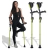 Ergobaum® 7TH Generation Prime by Ergoactives. 1 Pair (2 Units) of Ergonomic Forearm Crutches - Adult 5' - 6'6'' Adjustable (Green)