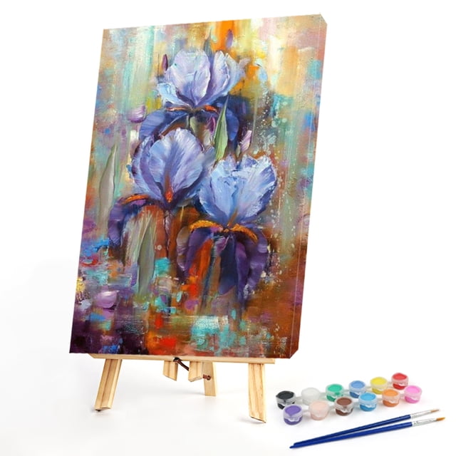 Cuadros Decorativos Kit de pintura al óleo de Iris por números pintura acrílica DIY para adultos decoración del hogar JShteea Nuevos Originales
