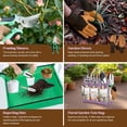 thumbnail image 4 of Juego de herramientas de jardinería Halilus de acero inoxidable de 9 piezas con bolsa, 4 of 8