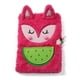 thumbnail image 1 of 1 cuaderno de peluche con forma de animal de invierno, con manos cálidas y un cuaderno con candado para niñas, 1 of 5