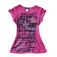 thumbnail image 3 of vigerkar Women's Shirts Clothes Vintage Graphic Tee Y2k 2000s Goth Top Women Short Sleeve Streetwear, Pack of 2 (Blue 1PCS & Hot Pink 1PCS, S), 3 of 5