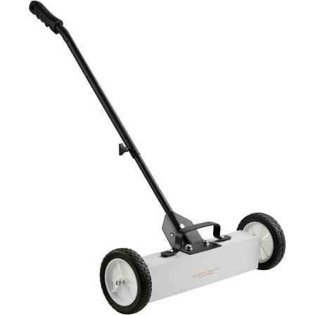 KFFKFF 18" Magnetic Sweeper with Wheels 45lbs Rolling Sweeper Lawn Yard Grass