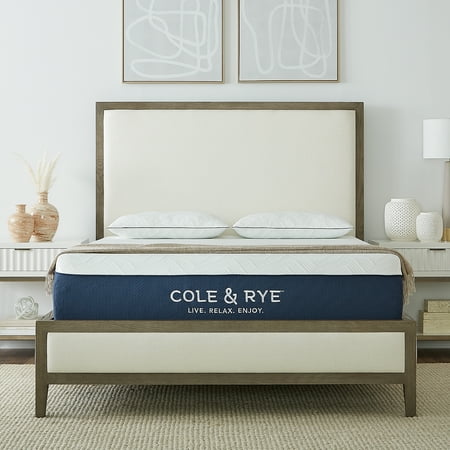 Cole & Rye ArticSky 12" Medium Firm Gel Memory Foam Mattress with BONUS Pillow, Twin