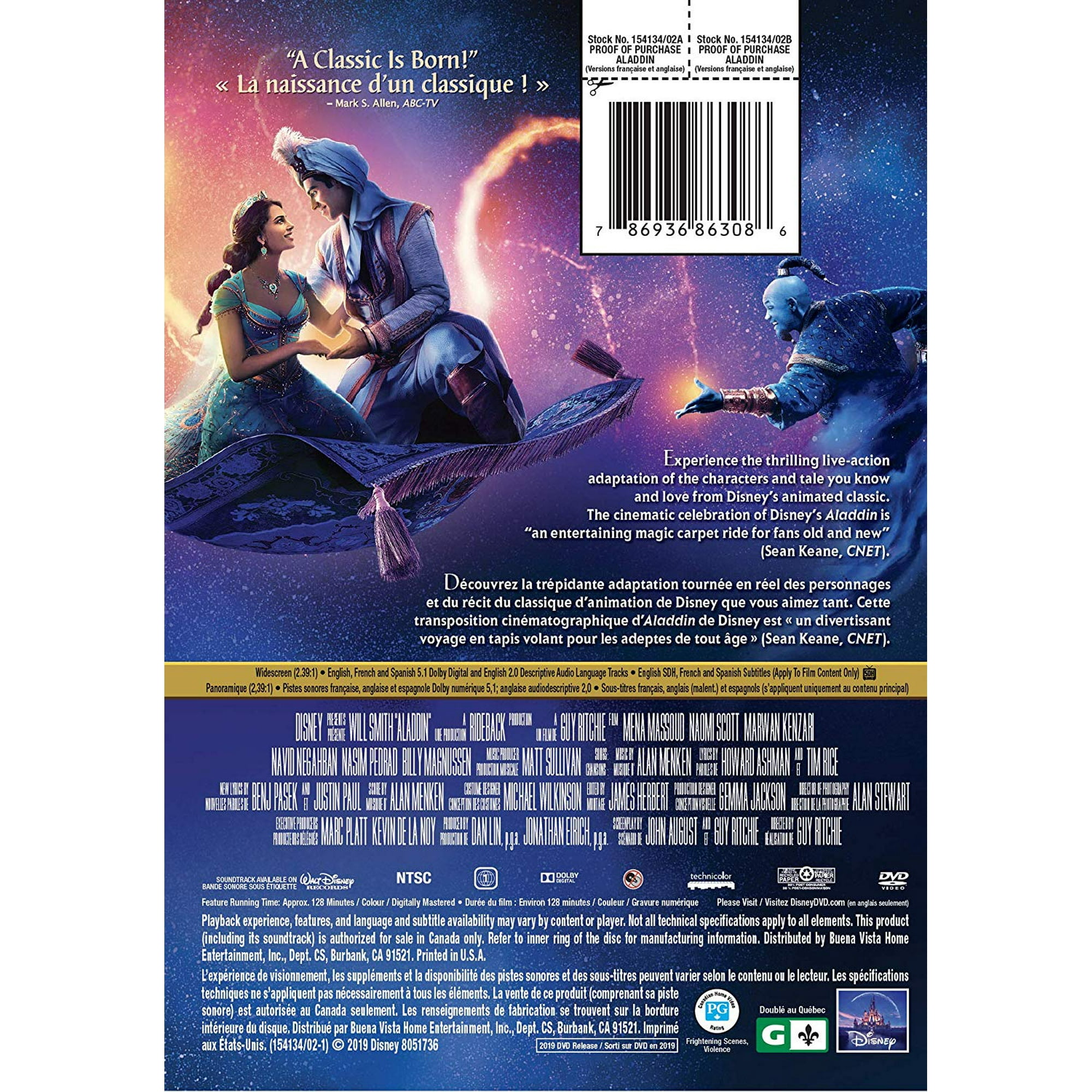 Aladdin DVD