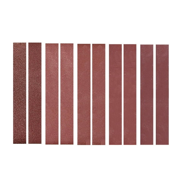 30x300mm 10 Pack Sanding Belts (2 Each of 120 240 400 800 1000 Grits) Aluminium