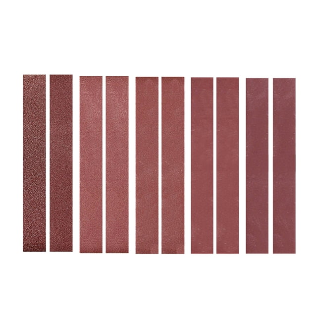 Paquete De 10 Bandas De Lijado De 30X300 Mm (2 Cada Una De 120240400800 1000 Granos) Banda Tomshoo Cintas de lijado