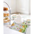 thumbnail image 4 of Easter Truck Kitchen Dish Towels for Drying Dishes Set of 3, Spring Floral Eggs Butterflies Leaves Gray Plaid Waffle Weave Microfiber Hand Tea Bathroom Towels Quick Dry & Absorbent Towel 12x12, 4 of 7
