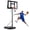 Black, variant on Sweetcrispy Portable Basketball Hoop, 44" Shatterproof Backboard, Adjustable Height 6.1ft-10ft, Gray