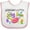 White and Pink, variant on Inktastic Grandma's Little Jellybean Cute Easter Candy Boys or Girls Baby Bib