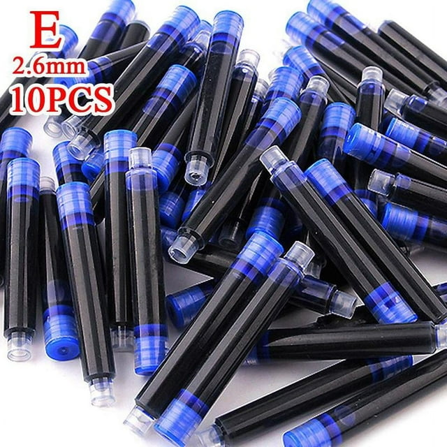 10pcs/Pack 3.4mm Caliber Ink Cartridges Fountain Pen Replaceable Ink Bag Standard Caliber Office Universal Supplies Ink Bag