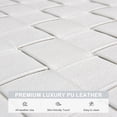 thumbnail image 4 of PURPLE LEAF Patio Chaise Lounge Chair Set of 2, PU Leather Outdoor Chaise Lounger Aluminum Pool Lounge Chairs with 5-Position Adjustable Backrest for Pool, Deck, Garden, Sunbathing,White, 4 of 7