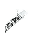 thumbnail image 3 of KUZZOI 0.59" Men Cuban Bracelet 925 Sterling Silver Safety Clasp from 7.46", 3 of 6