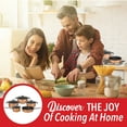 thumbnail image 6 of Brentwood 9-Piece Nonstick Copper-Clad Cookware Set with Glass Lids, 6 of 7