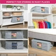 thumbnail image 6 of Hold N' Storage Clothes Storage Bag Organizer with Cedar Insert to Protect from Moth - Set of 2, Gray, 6 of 9