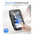 thumbnail image 2 of Shower Phone Holder Waterproof 480 Rotation Phone Stand Case Mount for Bathroom Batheub Kitchen Wall Mirro Compatible with iPhone 15 14 13 12 11 Plus Pro Max XS XR up to 6.8" Cell Phone， Black, 2 of 8