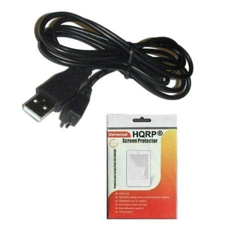T200 Usb Cable HQRP USB Cable / Cord compatible with FujiFilm Finepix XP10/se XP11 XP20 XP22 XP30EXR W1 W3 T190 T200 Digital Camera plus HQRP LCD Screen Protector ()