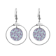 thumbnail image 1 of Planta de pintura de flores de lavanda Los pendientes cuelgan del aro de la joyería del círculo de la gota Unbranded M, 1 of 3