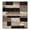 Chocolate, variant on Superior Rockwood Geometric Indoor Area Rug, 5' x 5' Square, Slate