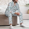 thumbnail image 7 of Goofa Spaceship for 2-piece Loungewear Set Men’s Sleepwear Set Soft PJs Cozy loungewear Comfy Sleep Set Winter Pajamas-Large, 7 of 7