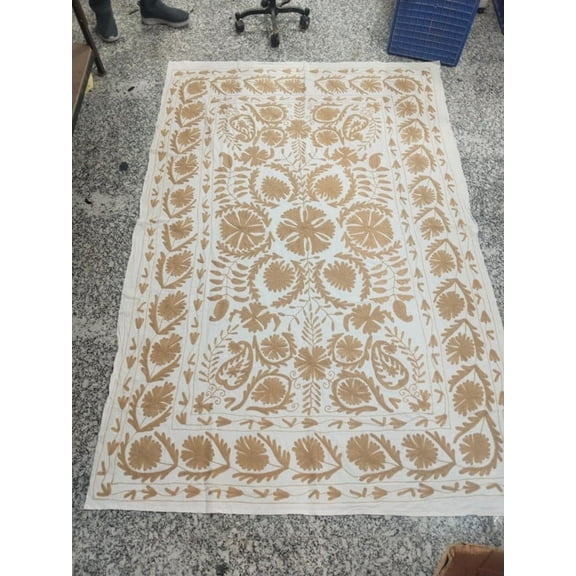 SUZANI WOOLEN EMBROIDERED BEDSHEET