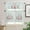 Bunny White, variant on Kitchen Cafe Window Tier Curtains and Valance 3 Pieces Set Farm Animal Cow Pig Chicken Print Rod Pocket Window Valances Panel Privacy Short Drapes Treatment for Bedroom Vintage Gray Wood Plank