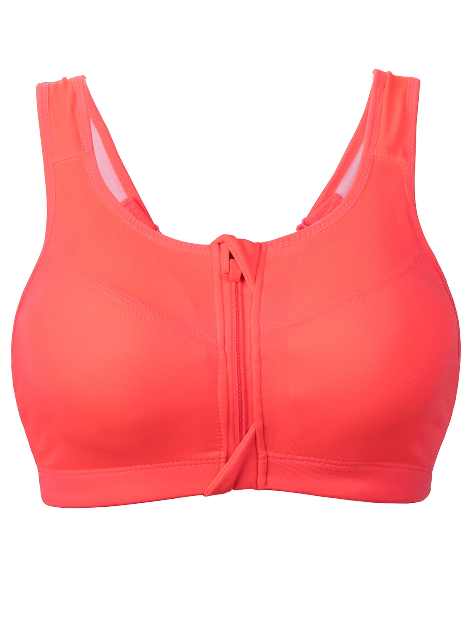 zip up sports bra walmart