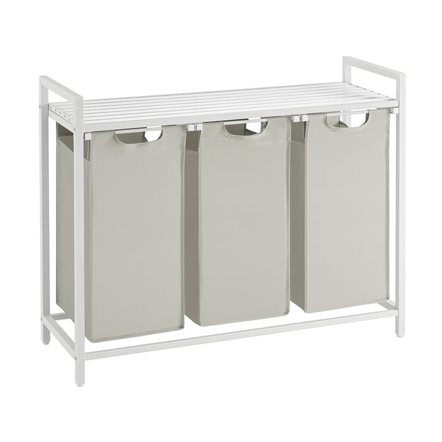 Clasificador de ropa Vasagle UBLH301W, 3 unidades, 38 litros, color blanco