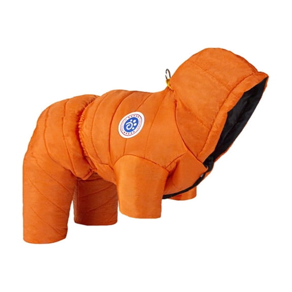 DAMAI Winter Warm Waterproof Dog Jumpsuit, Polyester Warm Reflective Waterproof Dog Clothing, Winter Thick Snow Proof Cotton Coat for Small Dog